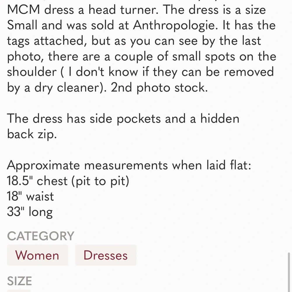 Corey Lynn Calter Mid-Century Modern Shift Dress S - Picture 5 of 5